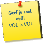 Geef je snel op!!! VOL is VOL
